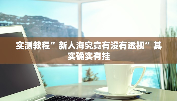 实测教程”新人海究竟有没有透视”其实确实有挂
