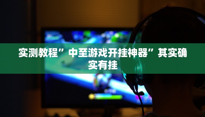 实测教程”中至游戏开挂神器”其实确实有挂
