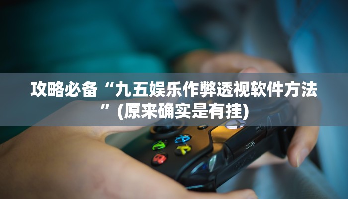 攻略必备“九五娱乐作弊透视软件方法”(原来确实是有挂)