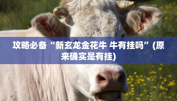 攻略必备“新玄龙金花牛 牛有挂吗”(原来确实是有挂)