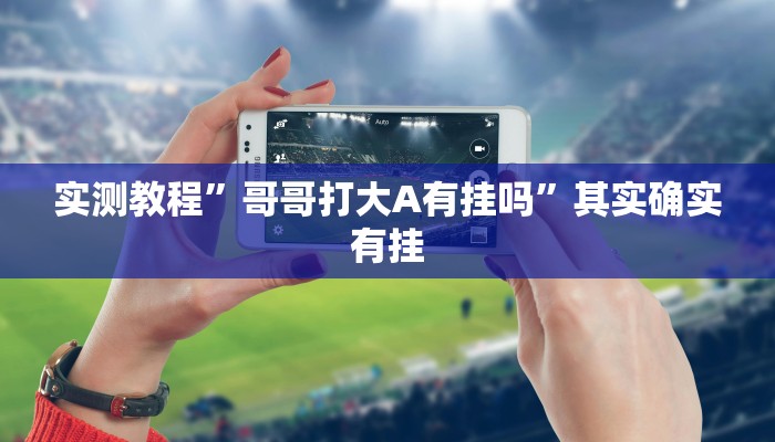 实测教程”哥哥打大A有挂吗”其实确实有挂
