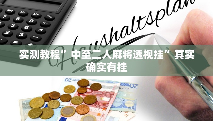 实测教程”中至二人麻将透视挂”其实确实有挂
