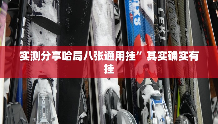 实测分享哈局八张通用挂”其实确实有挂
