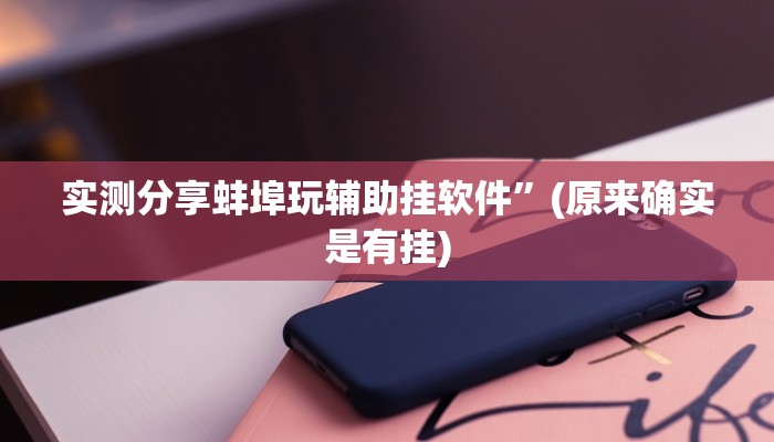实测分享蚌埠玩辅助挂软件”(原来确实是有挂)