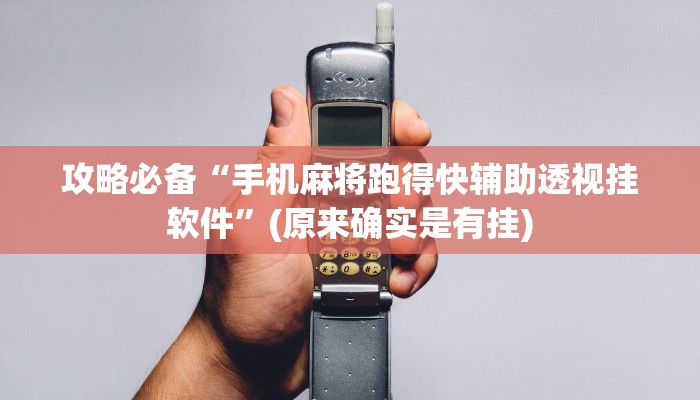 攻略必备“手机麻将跑得快辅助透视挂软件”(原来确实是有挂)