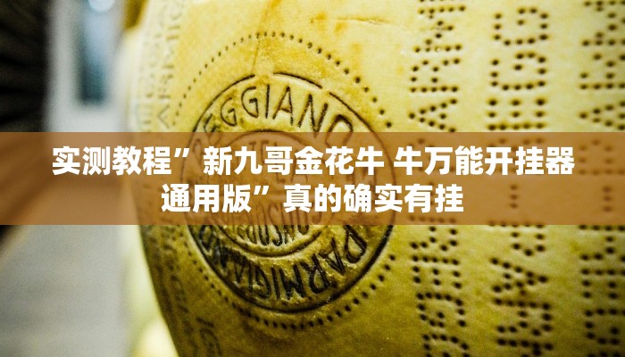 实测教程”新九哥金花牛 牛万能开挂器通用版”真的确实有挂