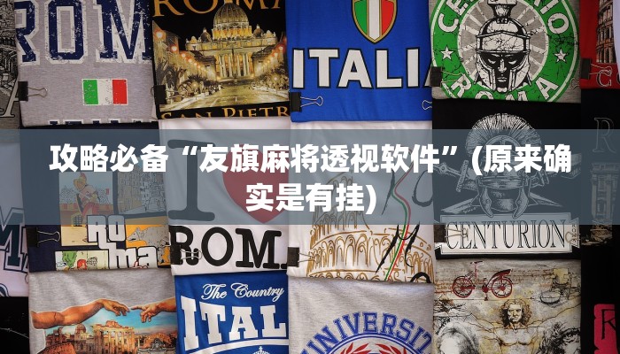 攻略必备“友旗麻将透视软件”(原来确实是有挂)