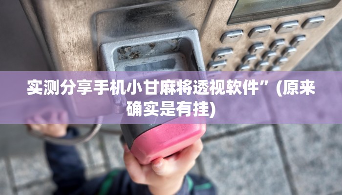 实测分享微乐锄大地小程序万能开挂器通用版”其实确实有挂

