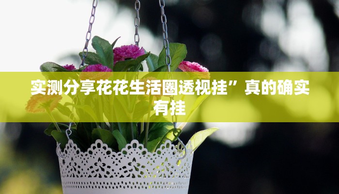 实测分享花花生活圈透视挂”真的确实有挂