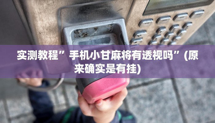 实测教程”新众亿大厅辅助挂软件”其实确实有挂
