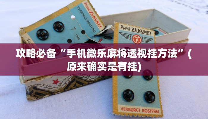 攻略必备“手机微乐麻将透视挂方法”(原来确实是有挂)