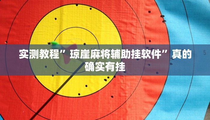 实测教程”琼崖麻将辅助挂软件”真的确实有挂
