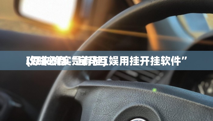 攻略必备“宝马互娱用挂开挂软件”
(原来确实是有挂)
