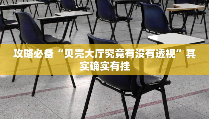 攻略必备“贝壳大厅究竟有没有透视”其实确实有挂
