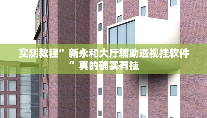 实测教程”新永和大厅辅助透视挂软件”真的确实有挂