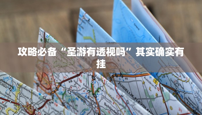 攻略必备“圣游有透视吗”其实确实有挂
