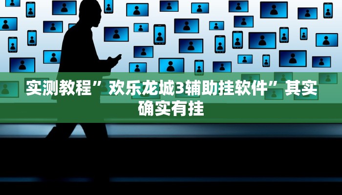 实测教程”欢乐龙城3辅助挂软件”其实确实有挂
