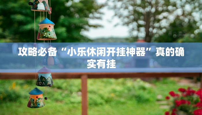 攻略必备“小乐休闲开挂神器”真的确实有挂