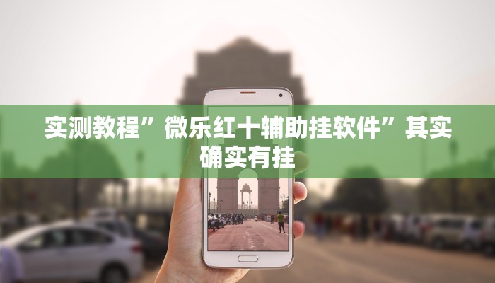实测教程”微乐红十辅助挂软件”其实确实有挂
