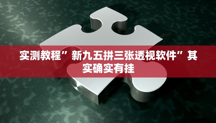 实测教程”新九五拼三张透视软件”其实确实有挂
