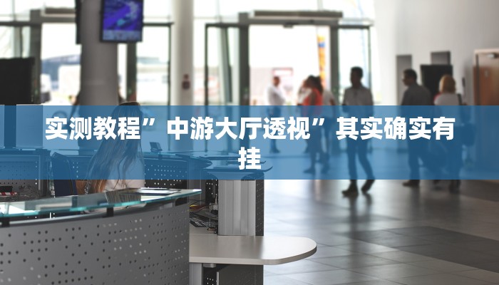 实测教程”中游大厅透视”其实确实有挂
