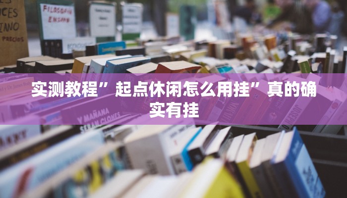实测教程”起点休闲怎么用挂”真的确实有挂