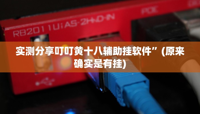 实测分享叮叮黄十八辅助挂软件”(原来确实是有挂)