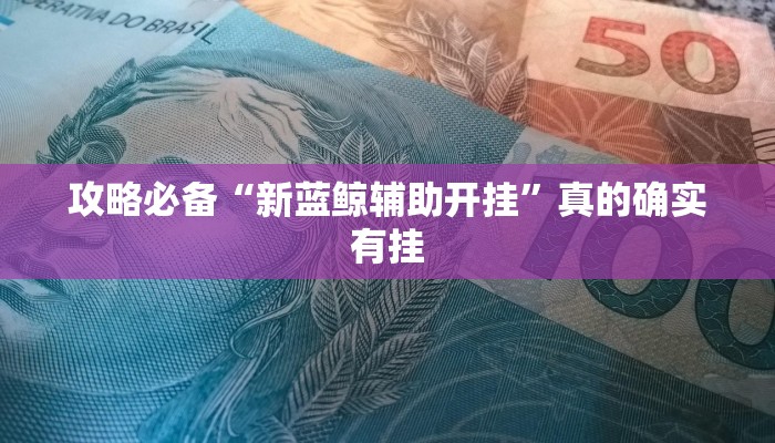攻略必备“新蓝鲸辅助开挂”真的确实有挂