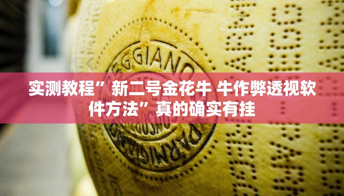 实测教程”新二号金花牛 牛作弊透视软件方法”真的确实有挂