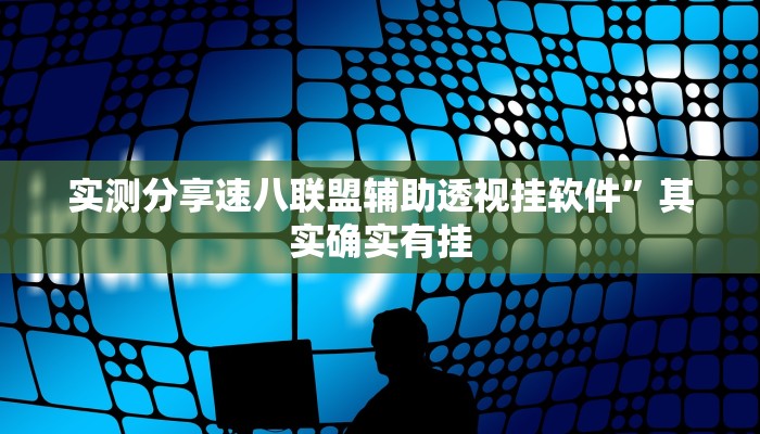 实测分享速八联盟辅助透视挂软件”其实确实有挂
