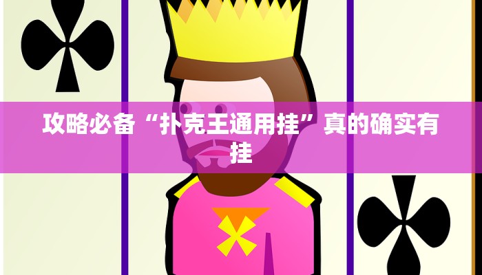 攻略必备“扑克王通用挂”真的确实有挂
