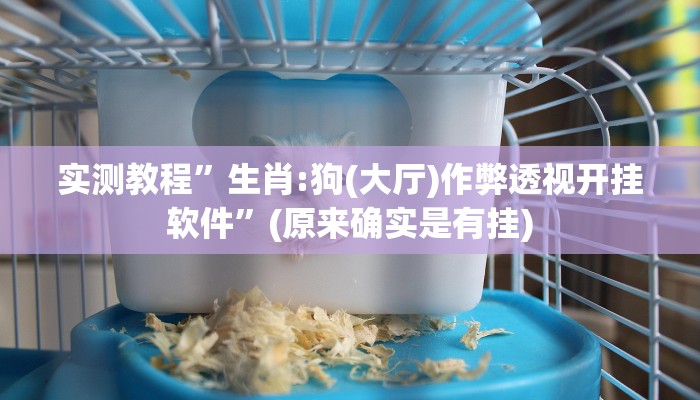 实测教程”生肖:狗(大厅)作弊透视开挂软件”(原来确实是有挂)