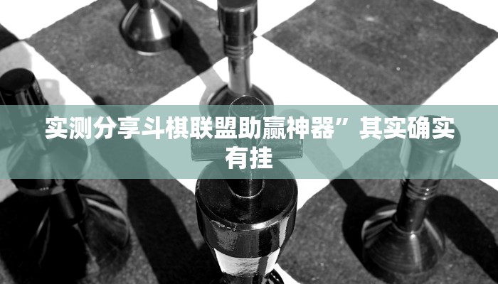 实测分享斗棋联盟助赢神器”其实确实有挂
